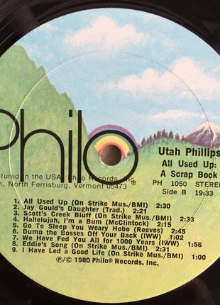 Utah Phillips : All Used Up: A Scrapbook (LP, Album)