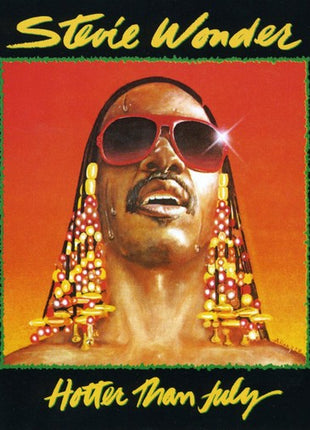the album cover for Stevie Wonder - Hotter Than July