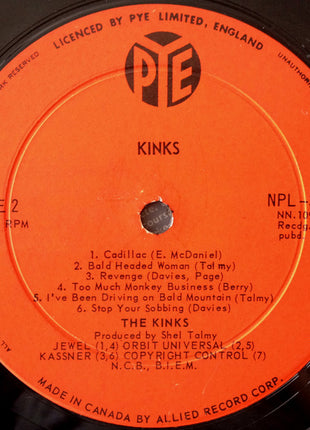 Kinks* : Kinks (LP, Album, Mono)