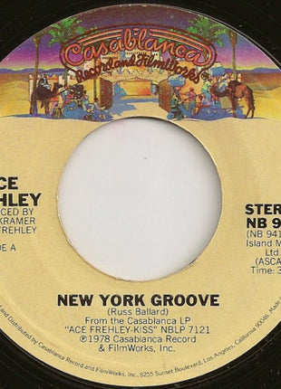 Ace Frehley : New York Groove (7", Single, RP)