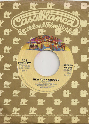 Ace Frehley : New York Groove (7", Single, RP)