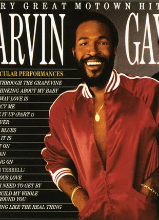the album cover for Marvin Gaye - Every Great Motown Hit of Marvin Gaye