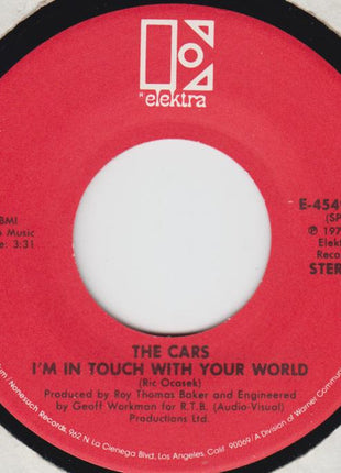 The Cars : Just What I Needed B/W I'm In Touch With Your World (7", Single, Spe)