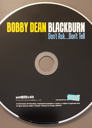 Bobby Dean Blackburn : Don't Ask... Don't Tell (CD)