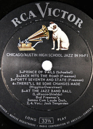 Bud Freeman : Chicago / Austin High School Jazz In Hi-Fi (LP, Album, Mono, Ind)