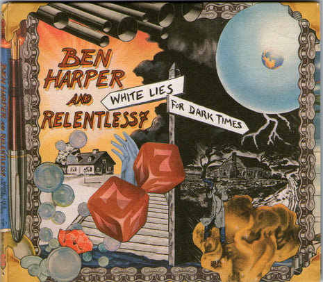 Ben Harper And Relentless7 : White Lies For Dark Times (CD, Album, Promo)
