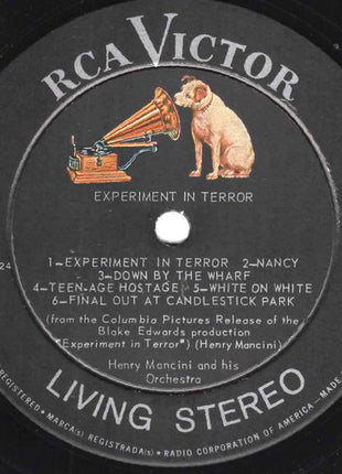 Henry Mancini : Experiment In Terror (Music From The Motion Picture) (LP, Album)