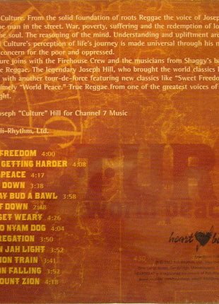 Culture : World Peace (CD, Album)