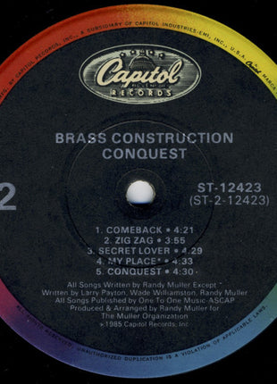 Brass Construction : Conquest (LP, Album, Jac)