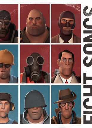 the album cover for Valve Studio Orchestra - Fight Songs: The Music Of Team Fortress 2