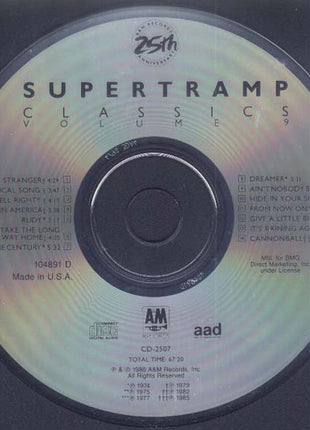 Supertramp : Classics Volume 9 (CD, Comp, Club, RE, BMG)
