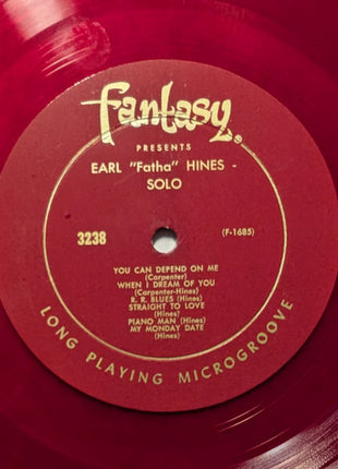 Earl Hines : Solo (LP, Album, Mono, Red)