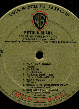 Petula Clark : Color My World / Who Am I (LP, Album, Mono)