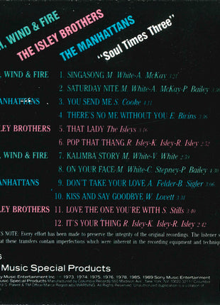 Various : Soul Times Three (CD, Album, Comp)