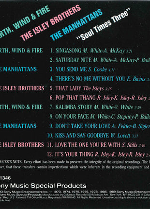 Various : Soul Times Three (CD, Album, Comp)