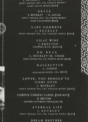 Jeff Buckley : Grace (Cass, Album)