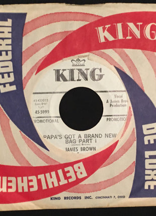 James Brown & The Famous Flames : Papa's Got A Brand New Bag (7", Promo)