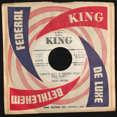 James Brown & The Famous Flames : Papa's Got A Brand New Bag (7", Promo)
