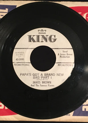 James Brown & The Famous Flames : Papa's Got A Brand New Bag (7", Promo)