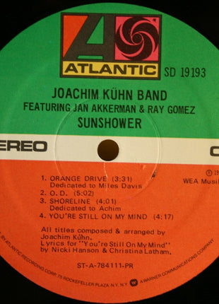 Joachim Kühn Band Featuring Jan Akkerman & Ray Gomez : Sunshower (LP, Album, PR )