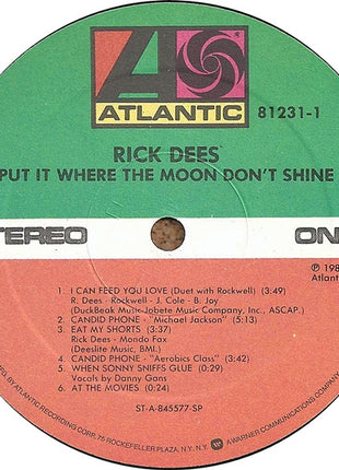 Rick Dees : Put It Where The Moon Don't Shine (LP, Album)