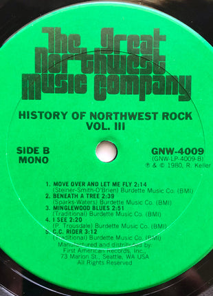 Various : The History Of Northwest Rock Volume III (LP, Comp, Mono)