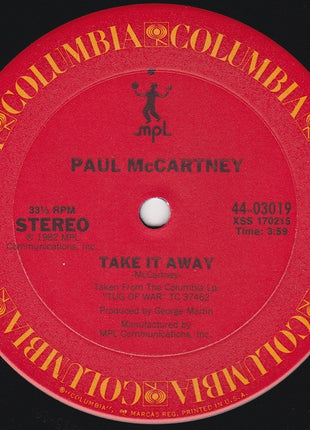 Paul McCartney : Take It Away (12")