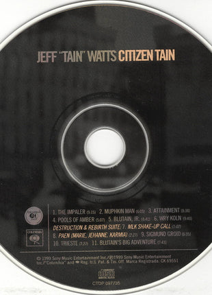 Jeff "Tain" Watts : Citizen Tain (CD, Album)