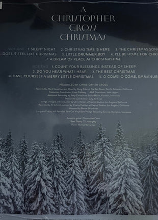 Christopher Cross : A Christopher Cross Christmas (LP, Whi)
