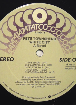 Pete Townshend : White City: A Novel (LP, Album, Club, Col)