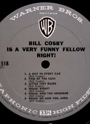 Bill Cosby : Bill Cosby Is A Very Funny Fellow Right! (LP, Album, Mono, Pit)