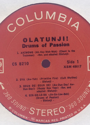 Babatunde Olatunji : Drums Of Passion (LP, Album, RE, 2-E)