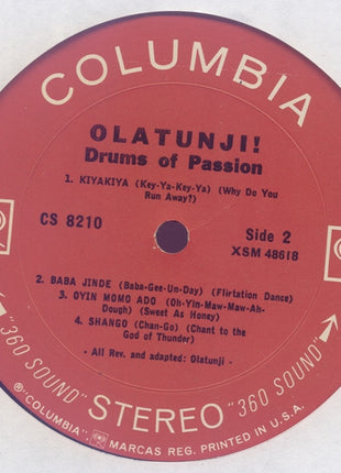 Babatunde Olatunji : Drums Of Passion (LP, Album, RE, 2-E)