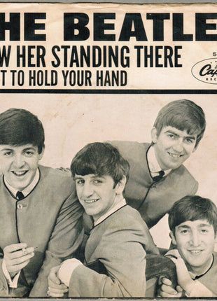 The Beatles : I Want To Hold Your Hand / I Saw Her Standing There (7", Single, Scr)