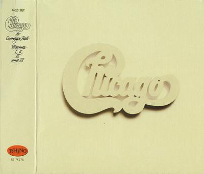 Chicago (2) : At Carnegie Hall (Volumes I, II, III and IV) (Expanded Edition) (4xCD, Album, Dlx, RE, RM + Box)