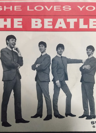 The Beatles : She Loves You / I'll Get You  (7", Single, Bla)