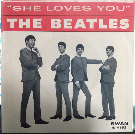 The Beatles : She Loves You / I'll Get You  (7", Single, Bla)