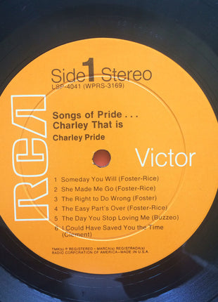 Charley Pride : Songs Of Pride...Charley That Is (LP, Album)