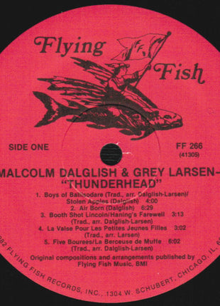 Malcolm Dalglish & Grey Larsen : Thunderhead (LP, Album, Wak)