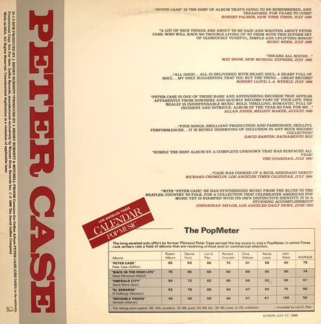 Peter Case : Peter Case (LP, Album, Promo)