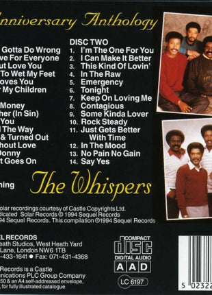 The Whispers : 30th Anniversary Anthology (2xCD, Comp)