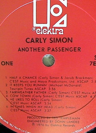 Carly Simon : Another Passenger (LP, Album, RP, PRC)