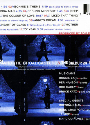 Ronnie Earl And The Broadcasters : The Colour Of Love (CD)