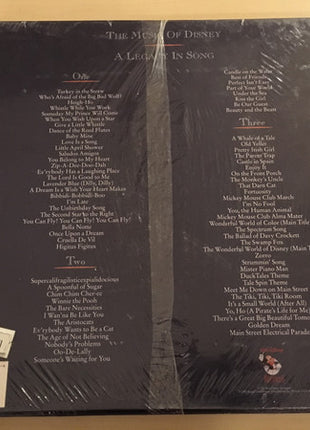 Various : The Music Of Disney - A Legacy In Song (3xCass, Comp)