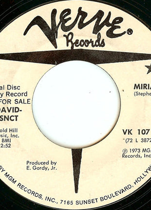 David-SNCT : Mirianne (7", Promo, Styrene)