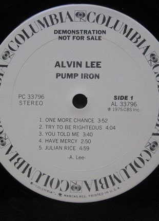 Alvin Lee : Pump Iron! (LP, Album, Promo, CSM)