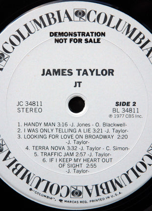 James Taylor (2) : JT (LP, Album, Promo, Pit)