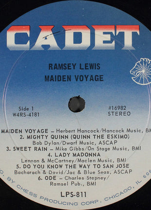 Ramsey Lewis : Maiden Voyage (LP, Album, Ind)