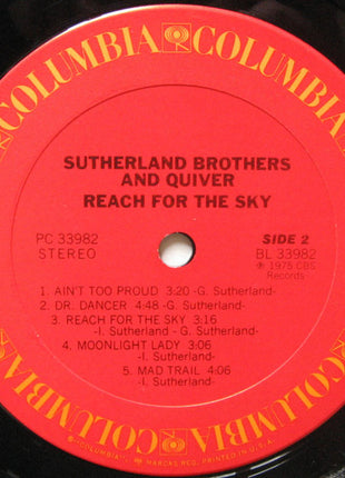 Sutherland Brothers & Quiver : Reach For The Sky (LP, Album, San)