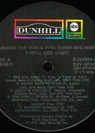Three Dog Night : Around The World With Three Dog Night (2xLP, Album, Club, RP, RCA)